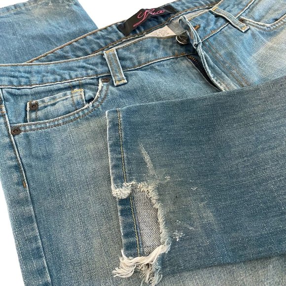 LUX STRAIGHT LEG LIGHT BLUE JEANS WOMENS SIZE 9 - Picture 3 of 11